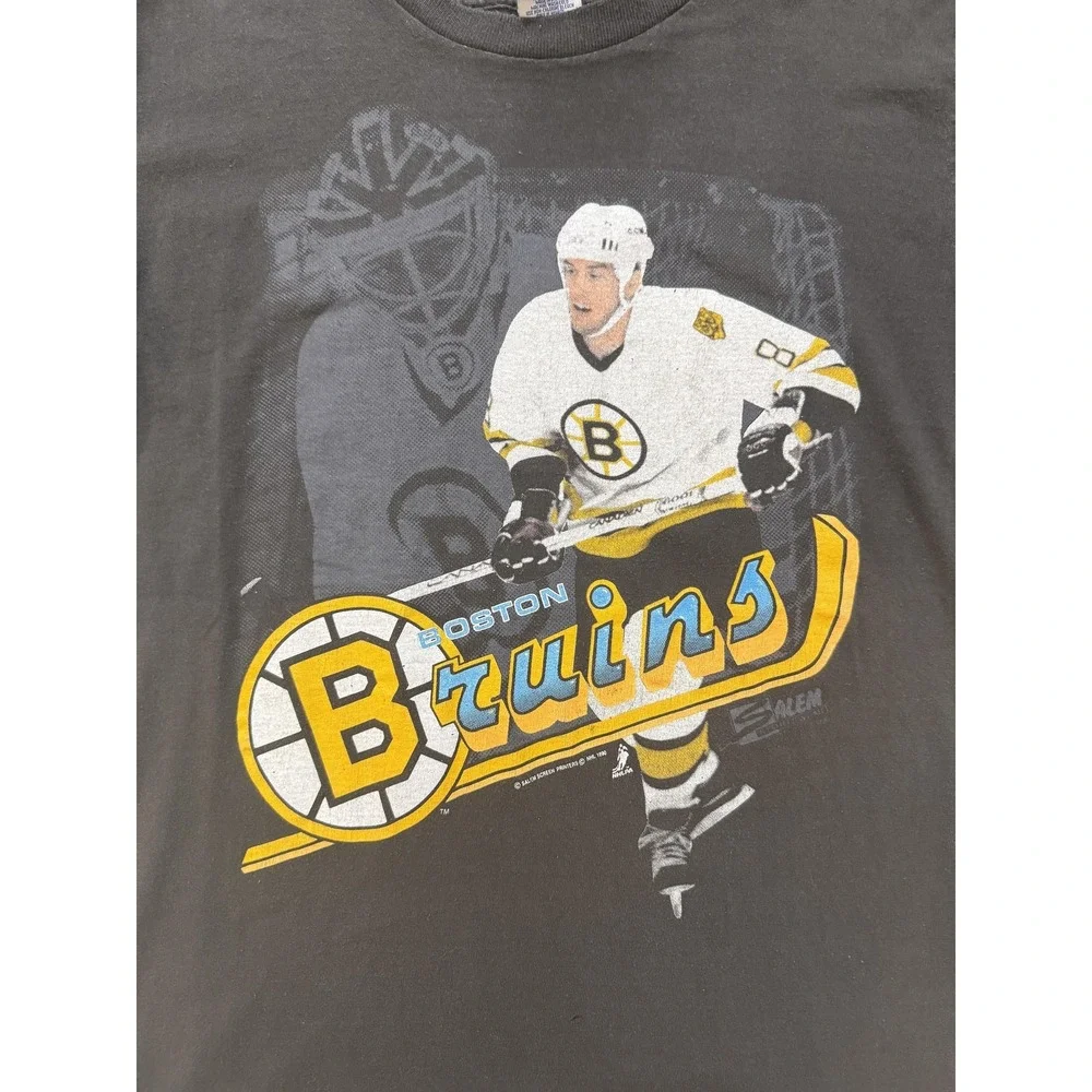 Vintage 90s Boston‎ Bruins Shirt Mens Medium NHL Hockey Salem Single Stitch RARE